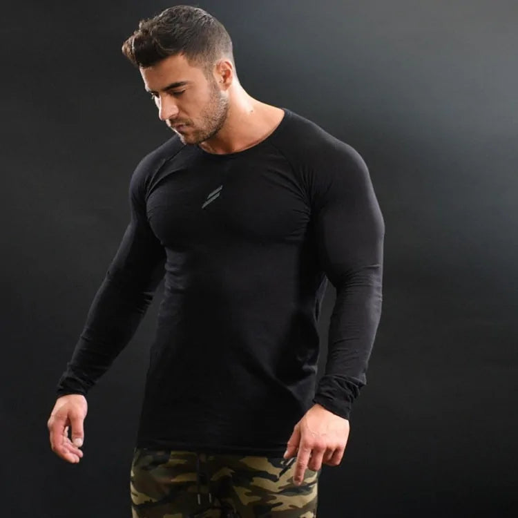 Men's Slim Fit Long Sleeve T-Shirts for Spring/Summer - Lootquake