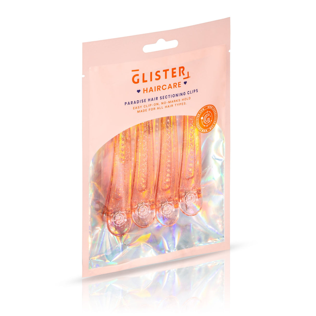 (Paquete de 4) Pinzas para el cabello profesionales para peinar y seccionar