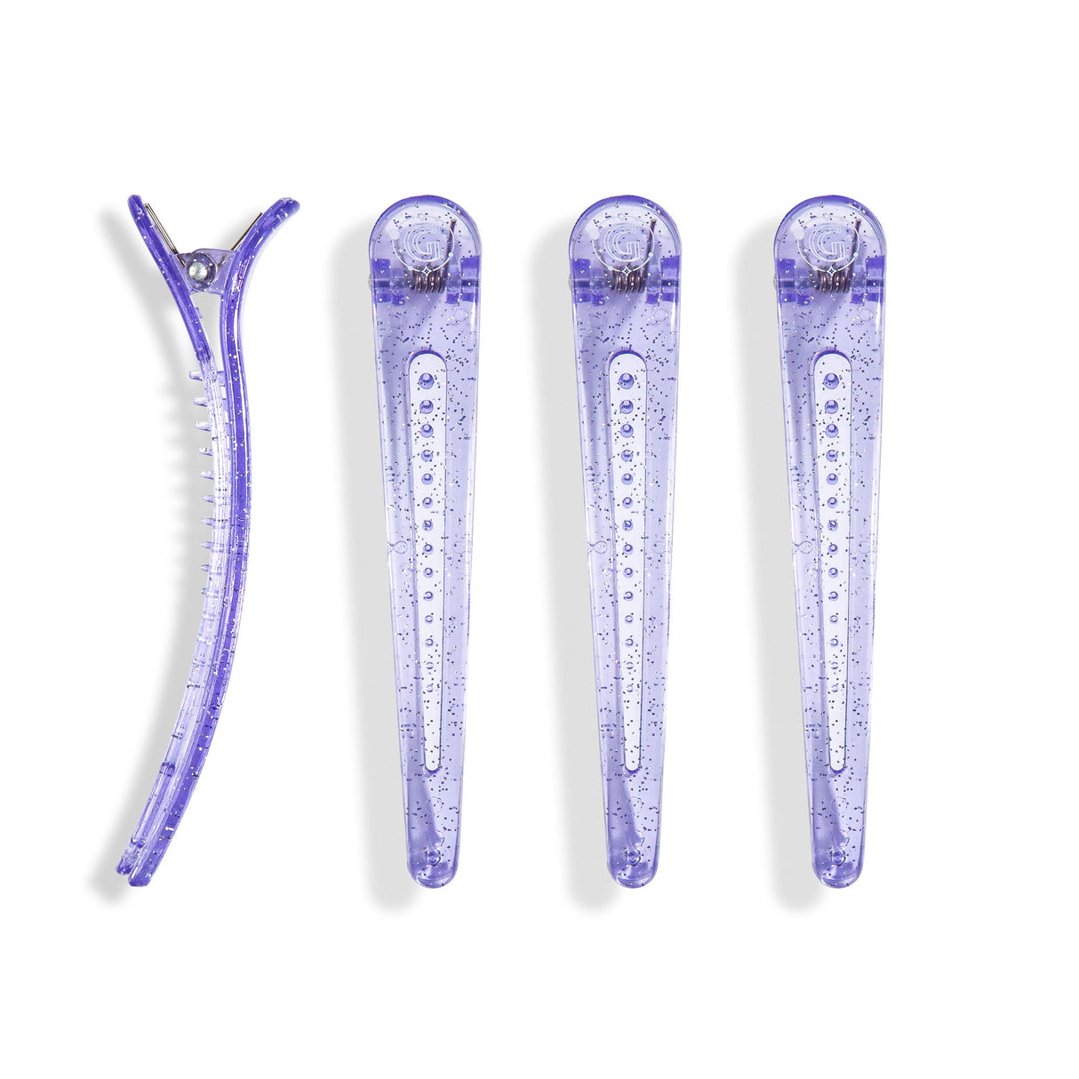 (Paquete de 4) Pinzas para el cabello profesionales para peinar y seccionar