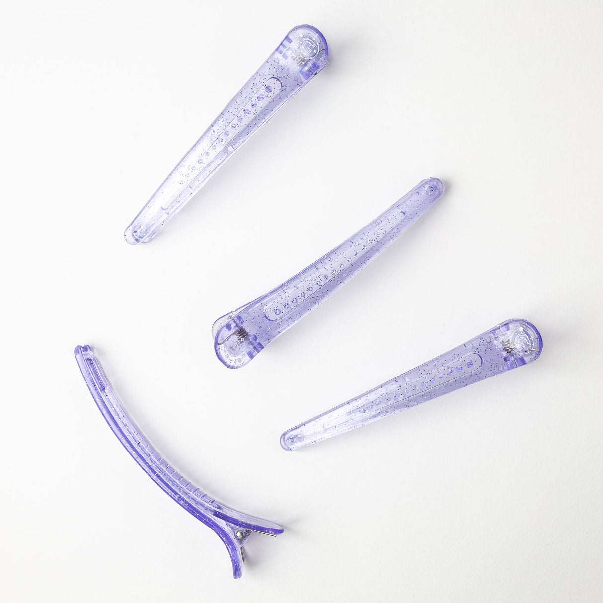 (Paquete de 4) Pinzas para el cabello profesionales para peinar y seccionar