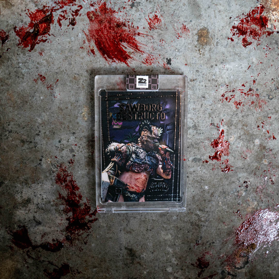 GWAR: Tarjeta coleccionable - SAWBORG DESTRUCTO - #'d to 99