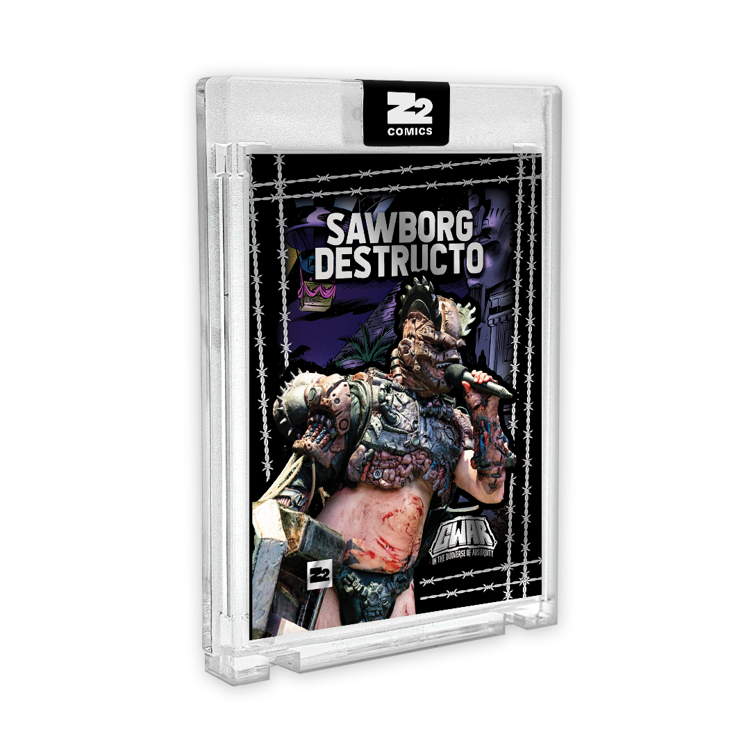 GWAR: Tarjeta coleccionable - SAWBORG DESTRUCTO - #'d to 99