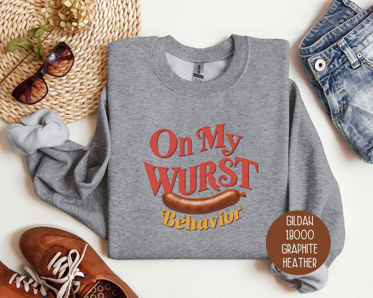On My Wurst Behavior Oktoberfest Sweatshirt-3
