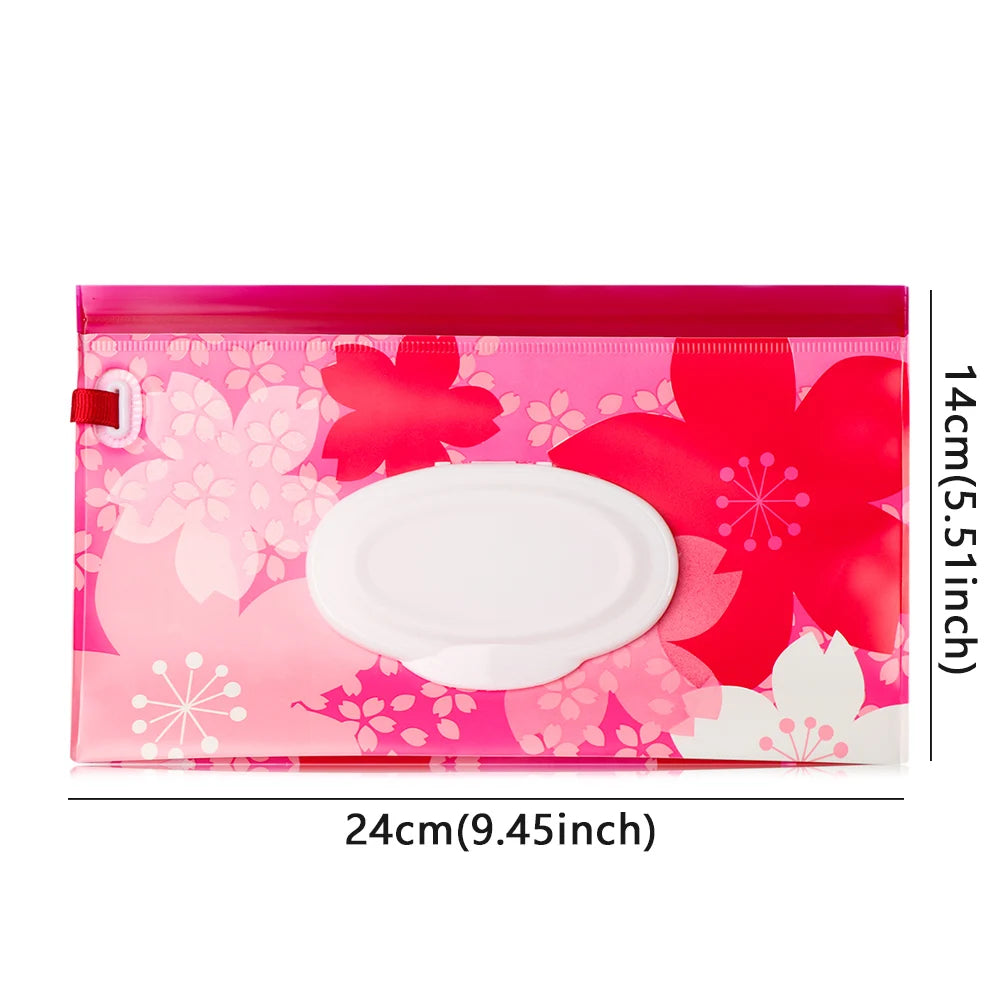 Estuche portátil de EVA para toallitas húmedas de bebé, reutilizable, recargable, caja de pañuelos, bolsa de cosméticos con cierre a presión, almacenamiento para el hogar