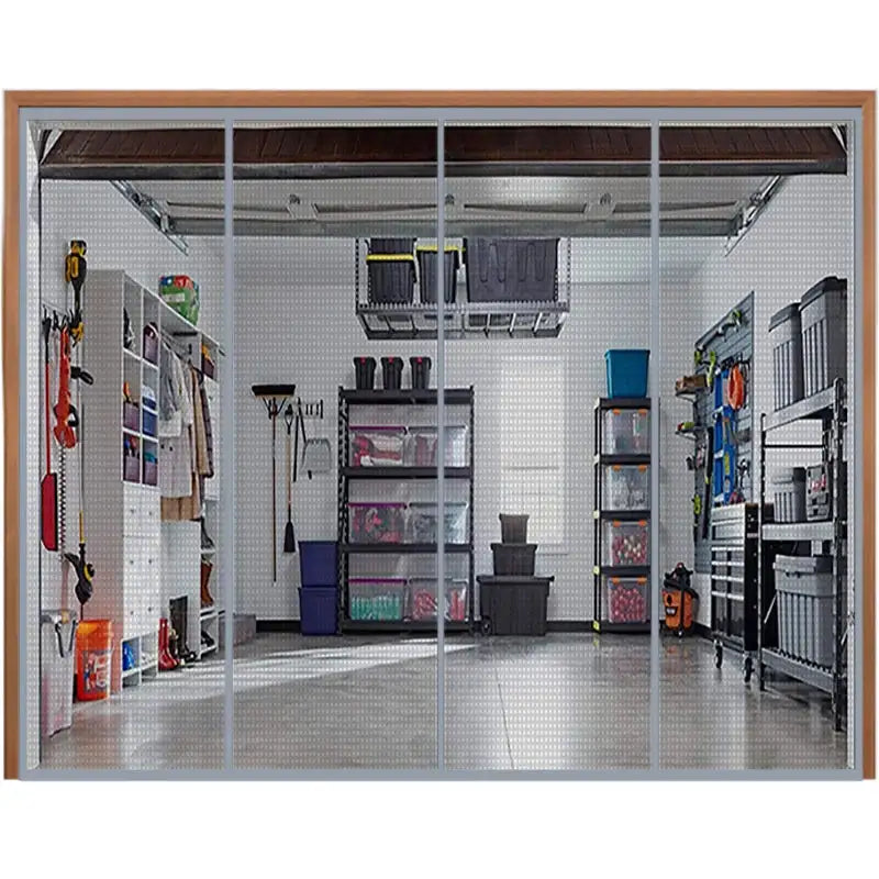 Cortina magnética de gran tamaño para puerta de garaje, mosquitera personalizada, mosquitera antimoscas, ideal para pabellones, balcones y tiendas de campaña al aire libre.