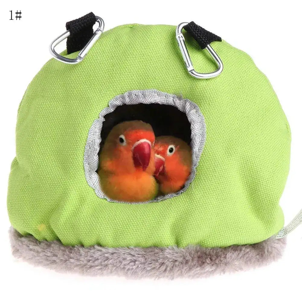 Pet Bird Supplies Round Warm Nest for Birds Parrot Birdhouse Cotton Hammock Bird Cages Parakeet Budgie Hut Tent Bed Hanging Cave - Lootquake
