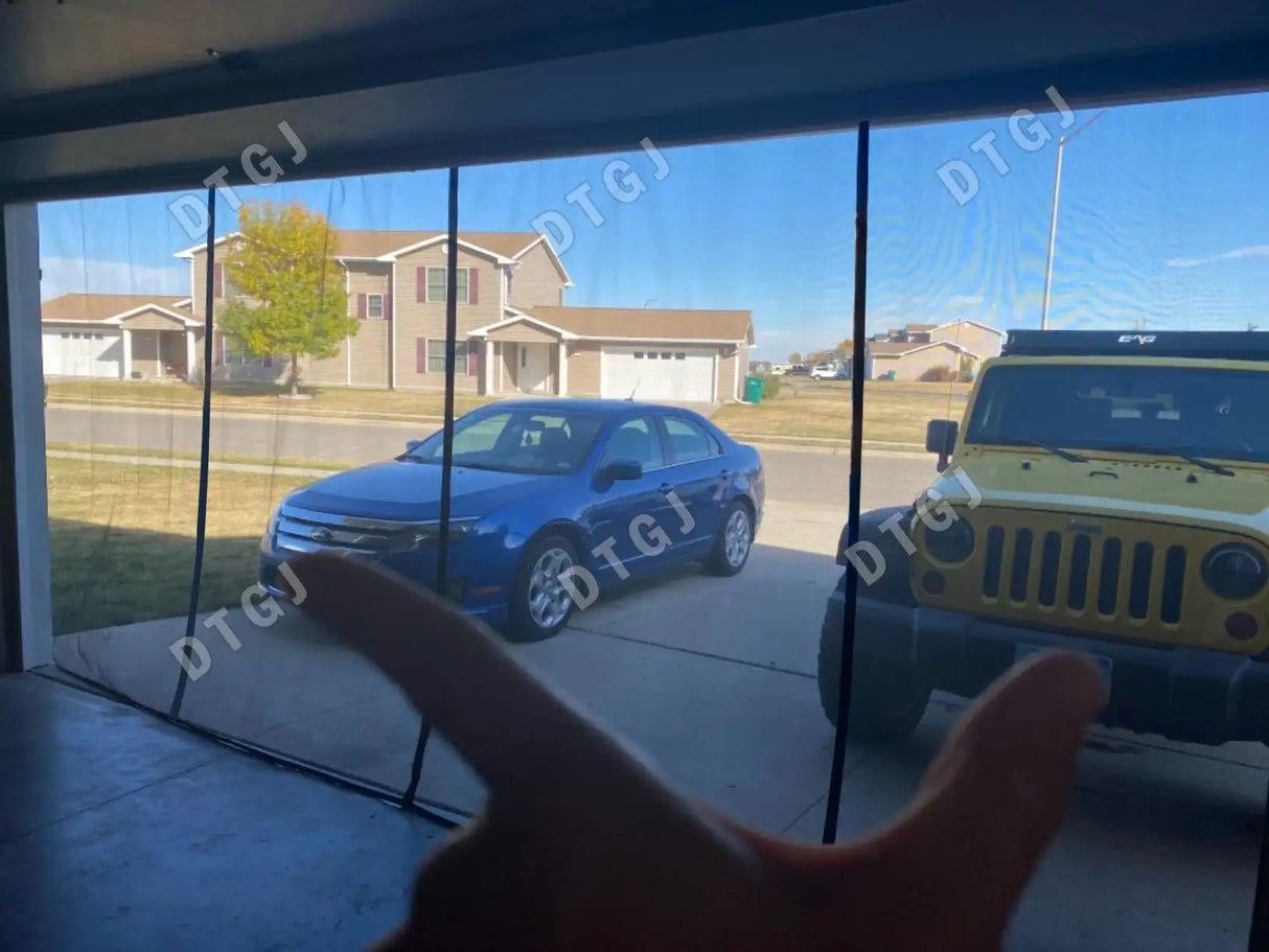 Large Size Magnetic Garage Door Curtain Custom Size Mosquito Net Anti Fly Insect Screen Used in Pavilions Balconies Outdoor Tent - Lootquake