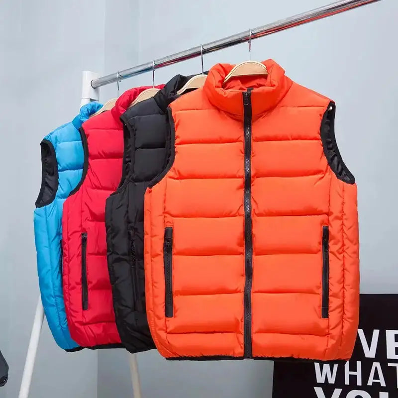 Customized/DIY logo vest personality logo casual men's and women's slim sleeveless top vest autumn and winter clothing - Lootquake