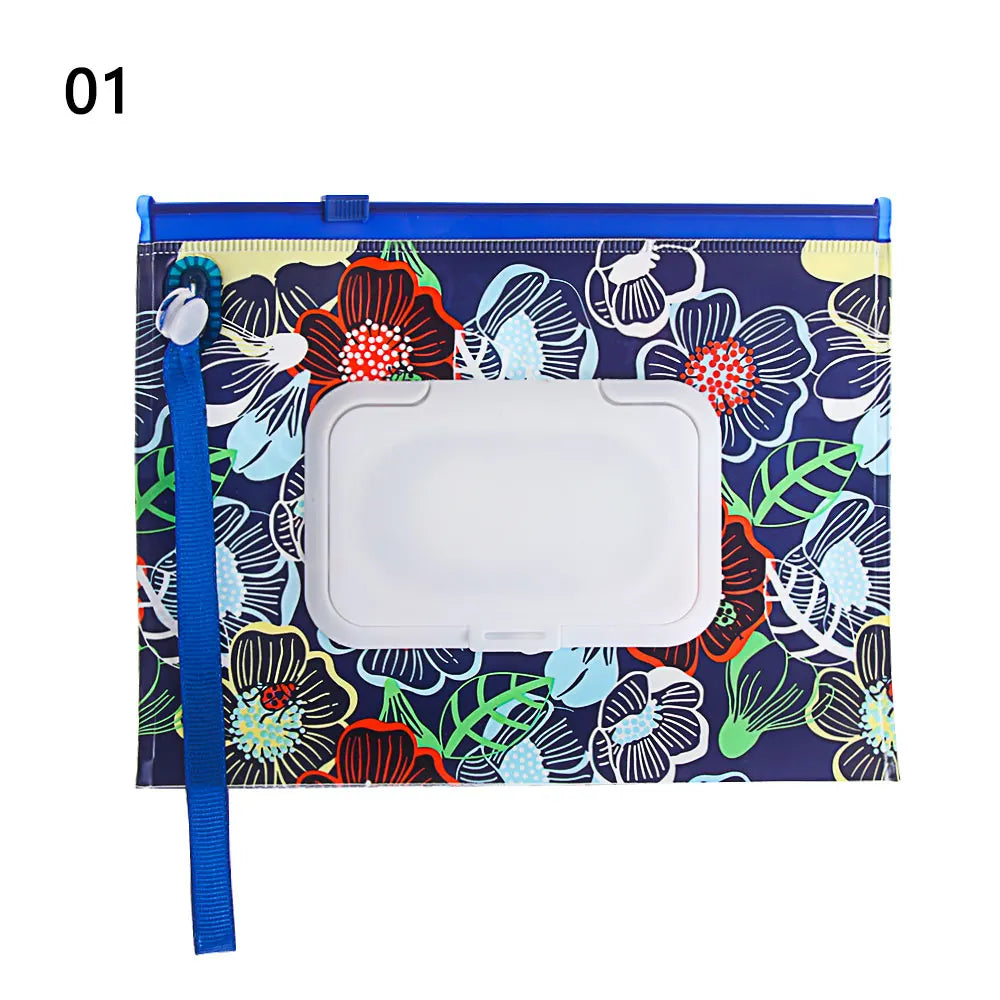 Estuche portátil de EVA para toallitas húmedas de bebé, reutilizable, recargable, caja de pañuelos, bolsa de cosméticos con cierre a presión, almacenamiento para el hogar