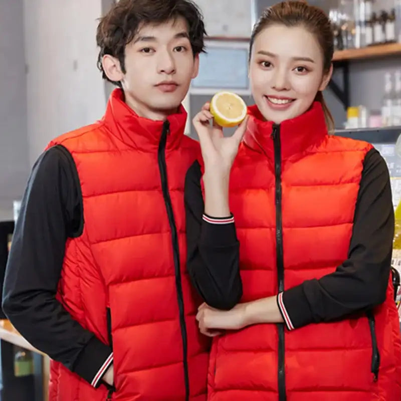 Customized/DIY logo vest personality logo casual men's and women's slim sleeveless top vest autumn and winter clothing - Lootquake