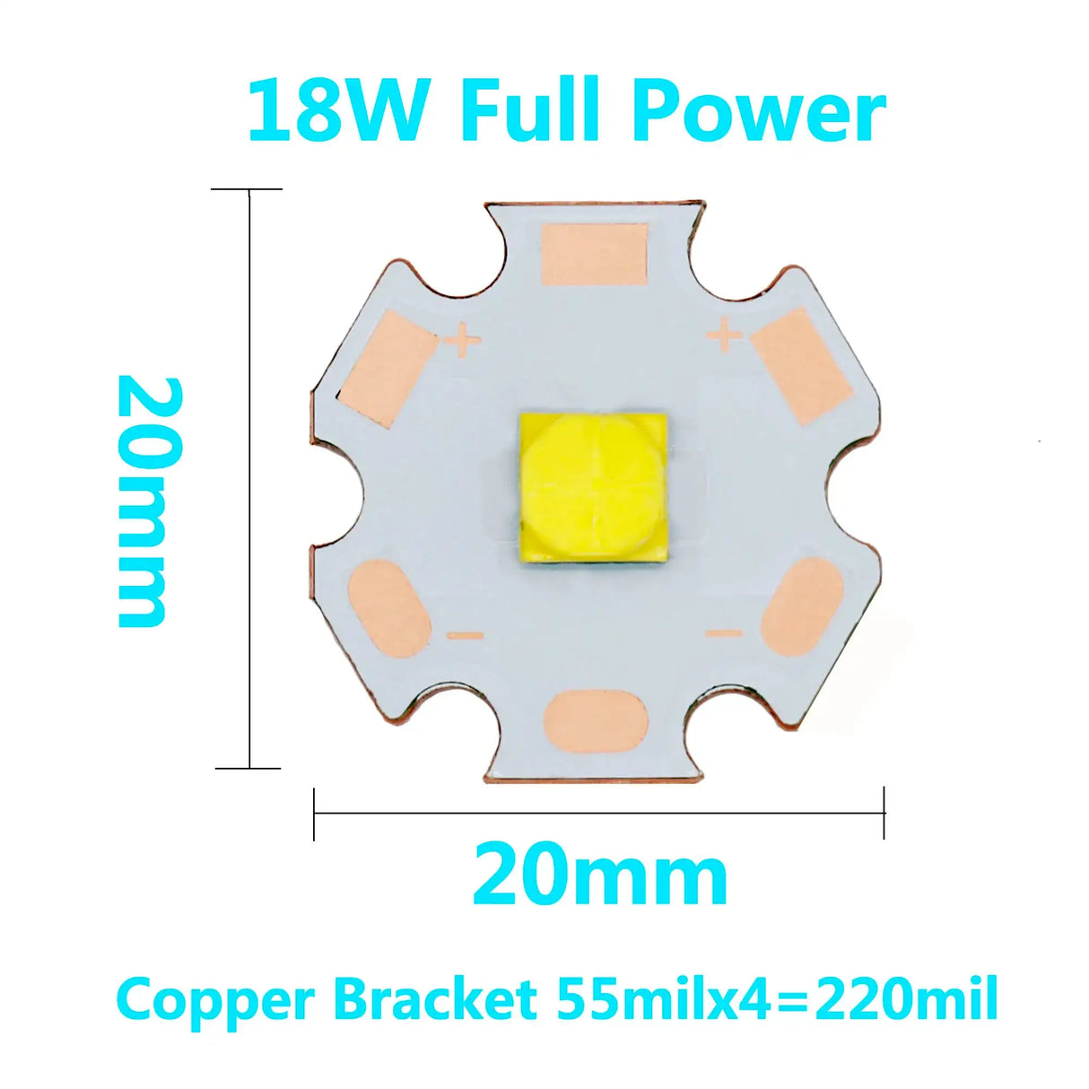 3W 5W 10W 18W T6 XML2 High Power LED Flashlights Parts DIY 3.5*3.5mm/5*5mm XHP50 LED 3V Bead For Bicycle accessories Headlamp - Lootquake