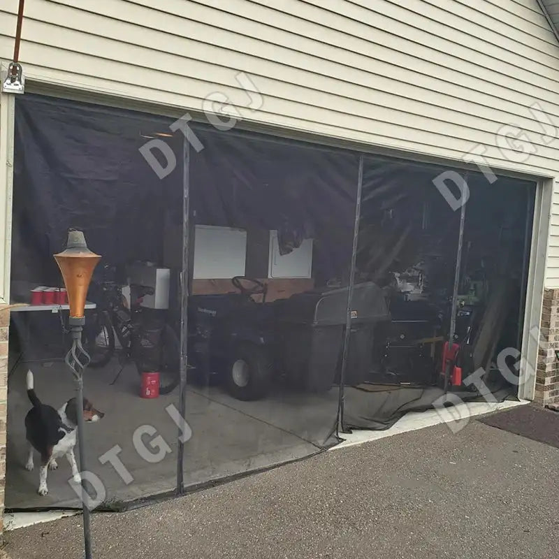 Large Size Magnetic Garage Door Curtain Custom Size Mosquito Net Anti Fly Insect Screen Used in Pavilions Balconies Outdoor Tent - Lootquake