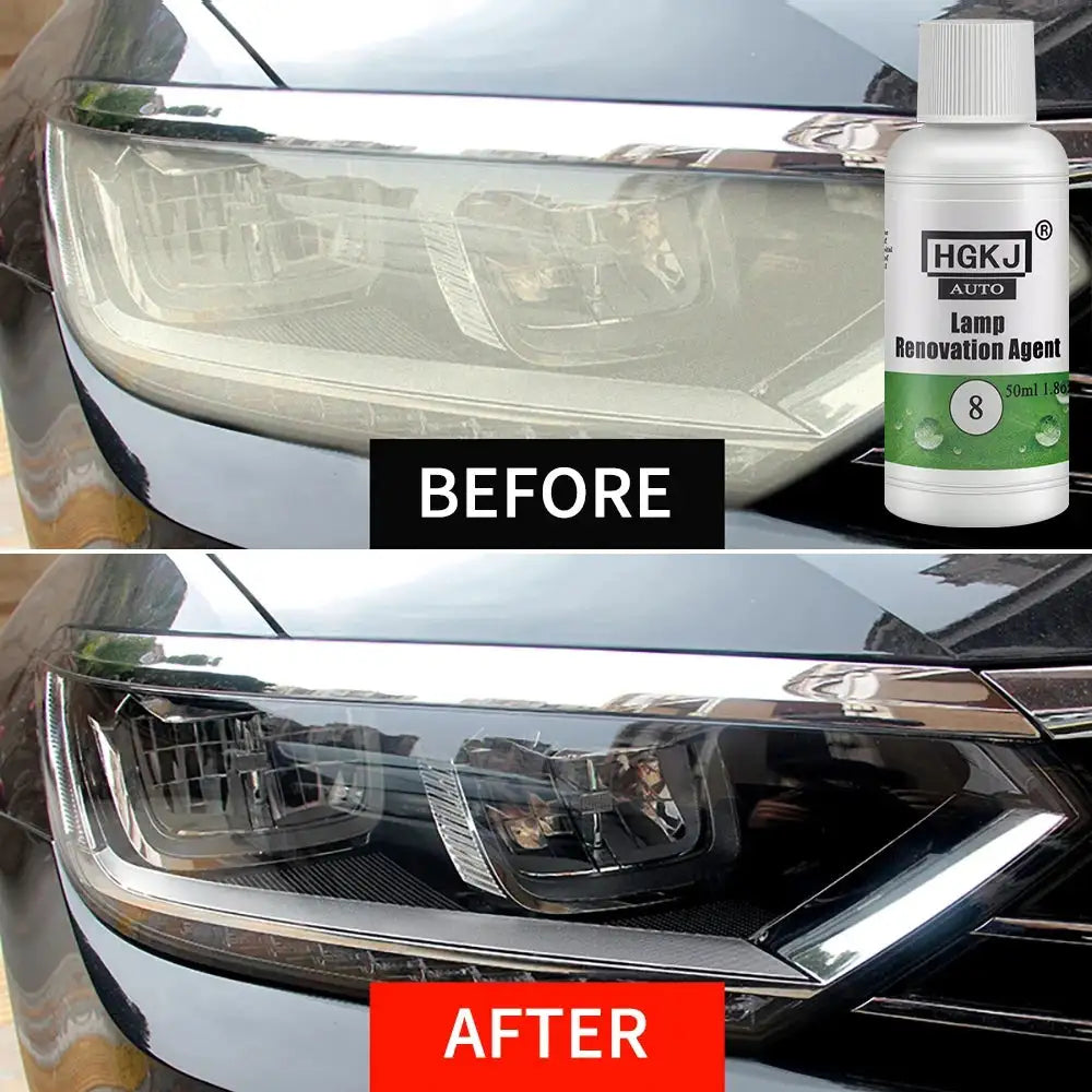 HGKJ 8 Lamp Renovation Agent Auto Headlight Headlamp Polish Restoration Kit Long Lasting Protection Oxidation Liquid for Car - Lootquake