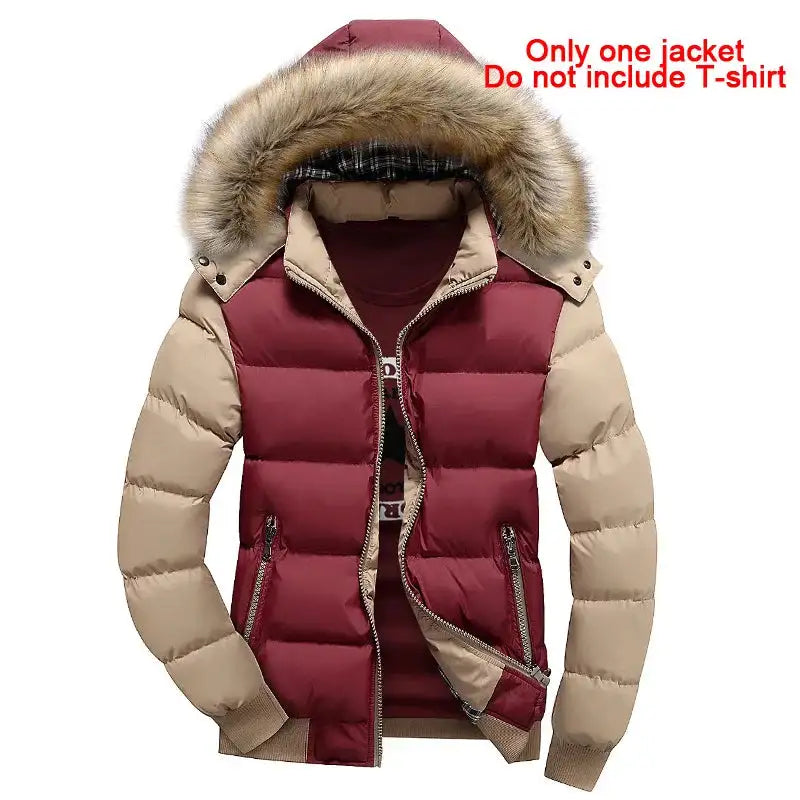 2023 New Jackets Men Winter Warm Faux fur Hoodies Outwear Slim Mens Coats Windbreaker Men Jacket chaqueta hombre MY132 - Lootquake