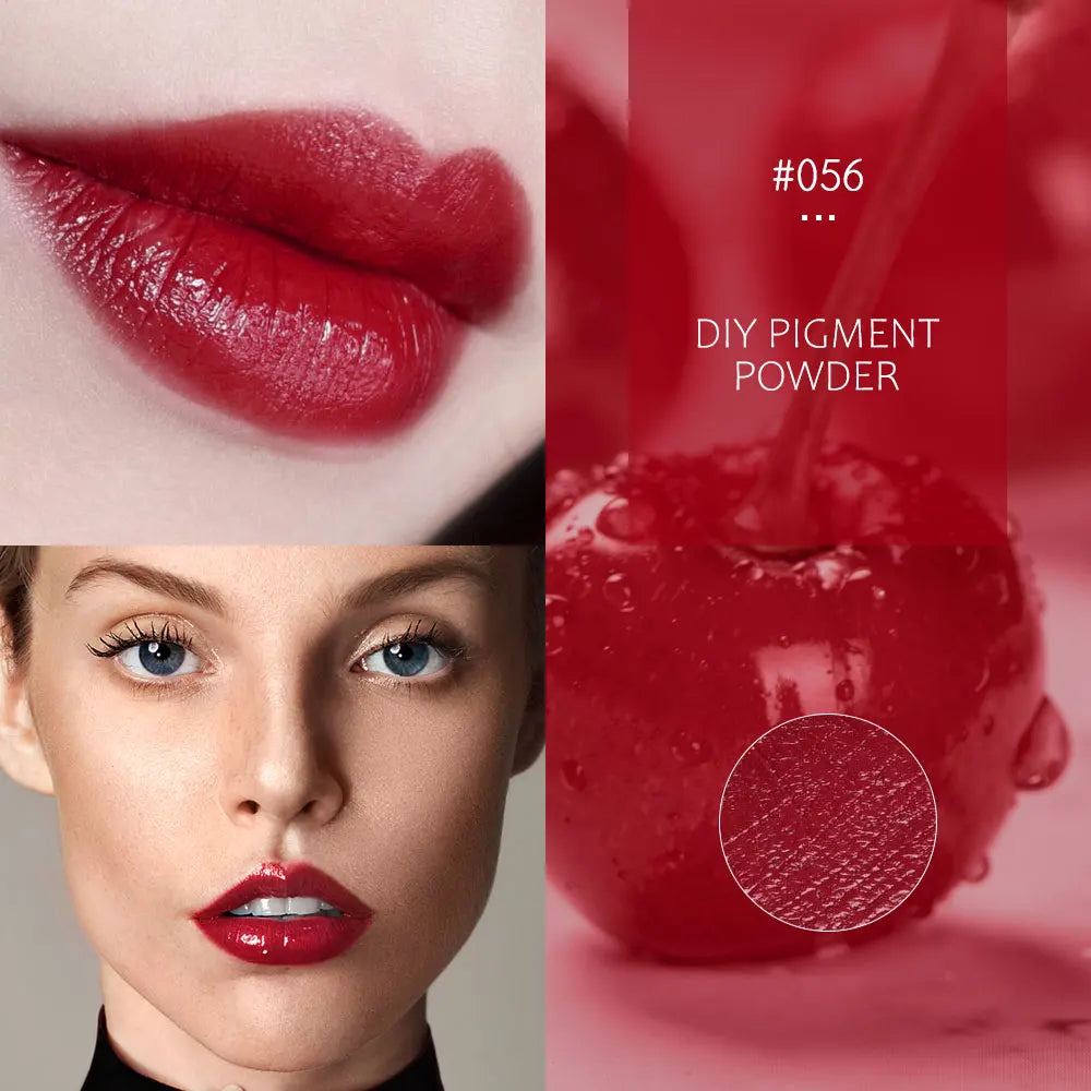 Lápiz labial en polvo de 32 colores, brillo labial de larga duración, pigmento cosmético, material para brillo labial, pigmento para glaseado labial.