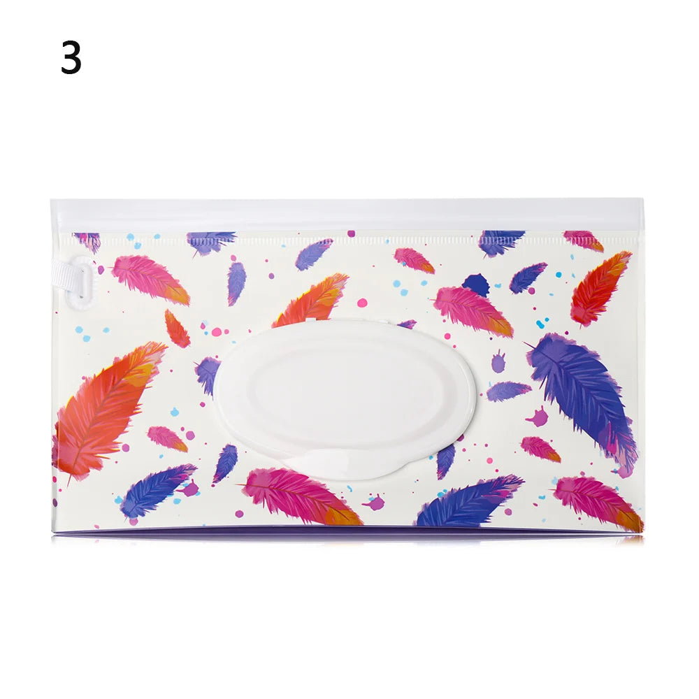 Estuche portátil de EVA para toallitas húmedas de bebé, reutilizable, recargable, caja de pañuelos, bolsa de cosméticos con cierre a presión, almacenamiento para el hogar