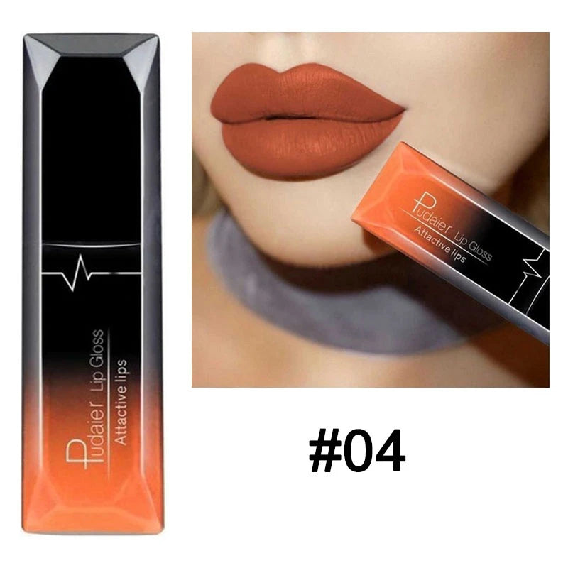 Lápiz labial mate nude de 21 colores, líquido hidratante, resistente al agua, duradero, antiadherente, brillo labial aterciopelado, maquillaje de labios para mujer, cosméticos.
