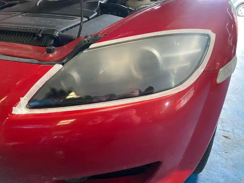 Car Headlight Lens Restoration Kit with EU/US Plug Headlamp Restore Polishing Cleaning Tools 100ml/200ml - Lootquake