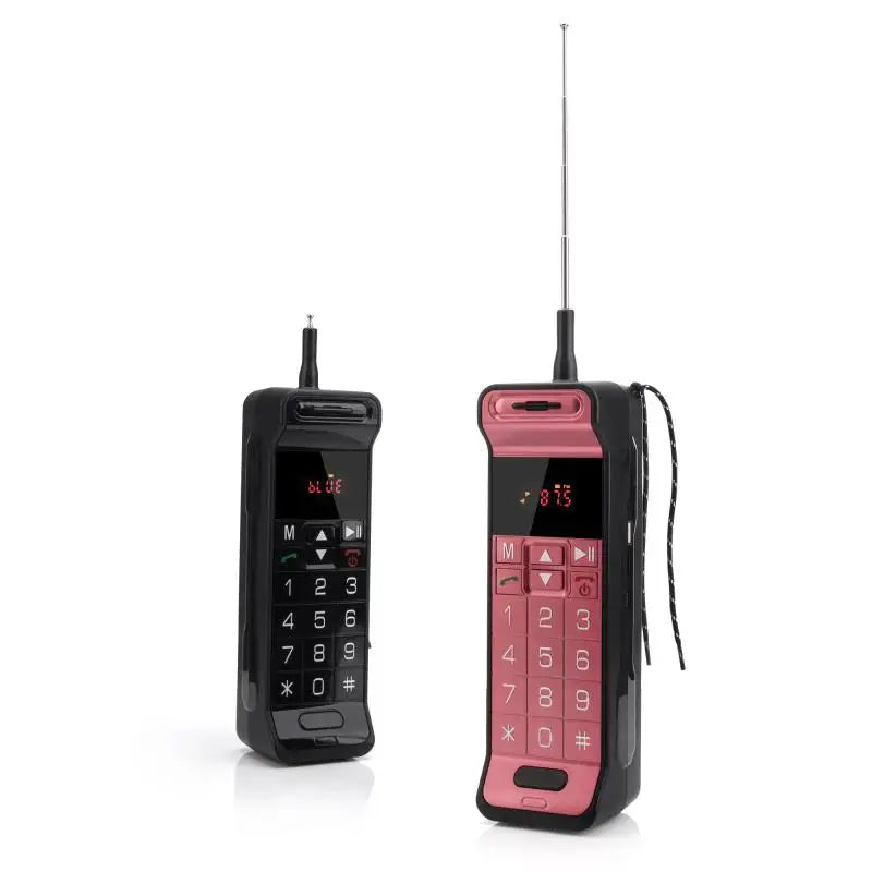 Altavoz Bluetooth con diseño clásico para teléfono móvil, altavoz portátil retro para teléfono celular, altavoz Bluetooth inalámbrico para teléfono celular para exteriores.