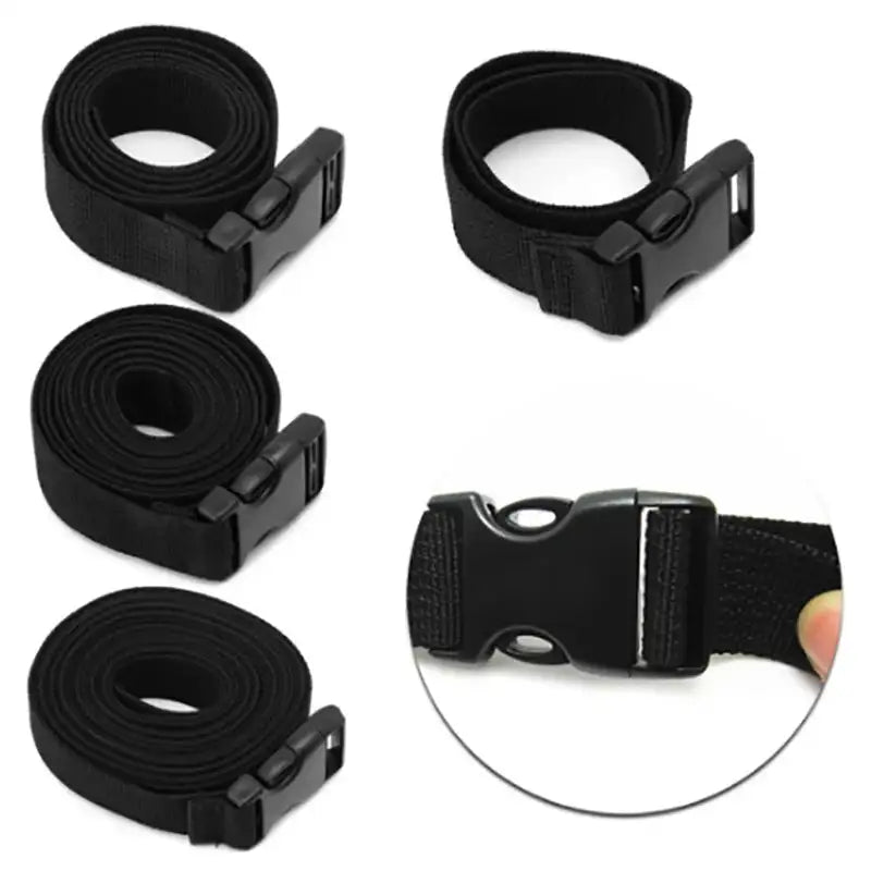 1pc 50cm/100cm/200cm/300cm Outdoor Travel Tied Backpack Luggage Sleeping Bag Long Lash Strap Release Buckle - Lootquake