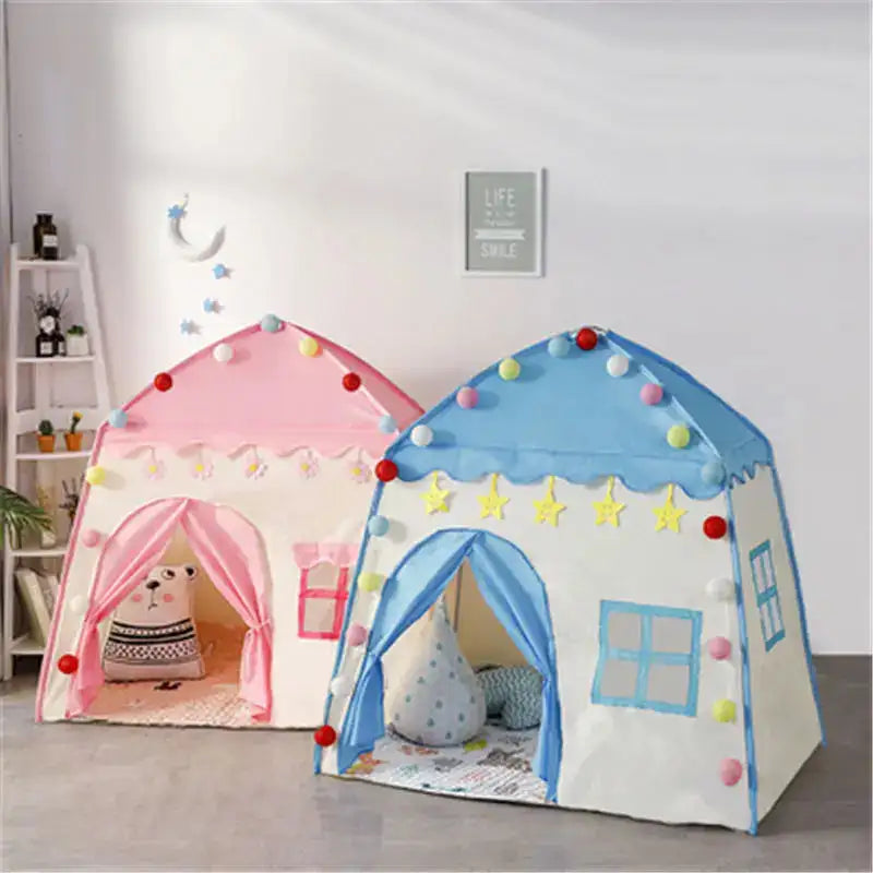 Children's Tent Indoor Outdoor Games Garden Tipi Princess Castle Folding Cubby Toys Tents Enfant Room House Teepee Playhouse - Lootquake