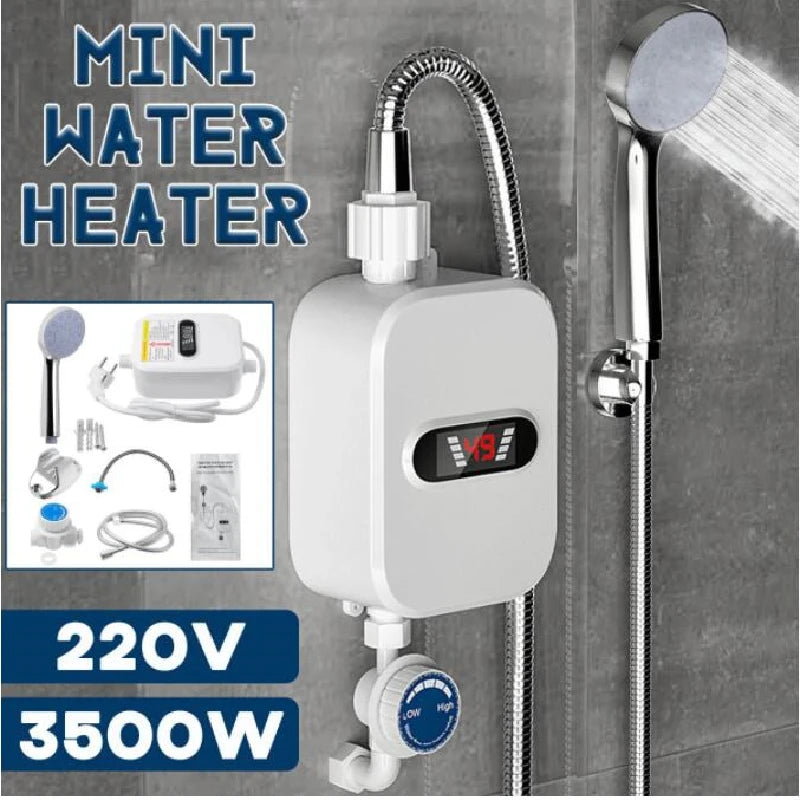 Appareil électroménager 3500 W, robinet, douche, chauffe-eau instantané, chauffage électrique du robinet, eau chaude instantanée pour cuisine et salle de bain