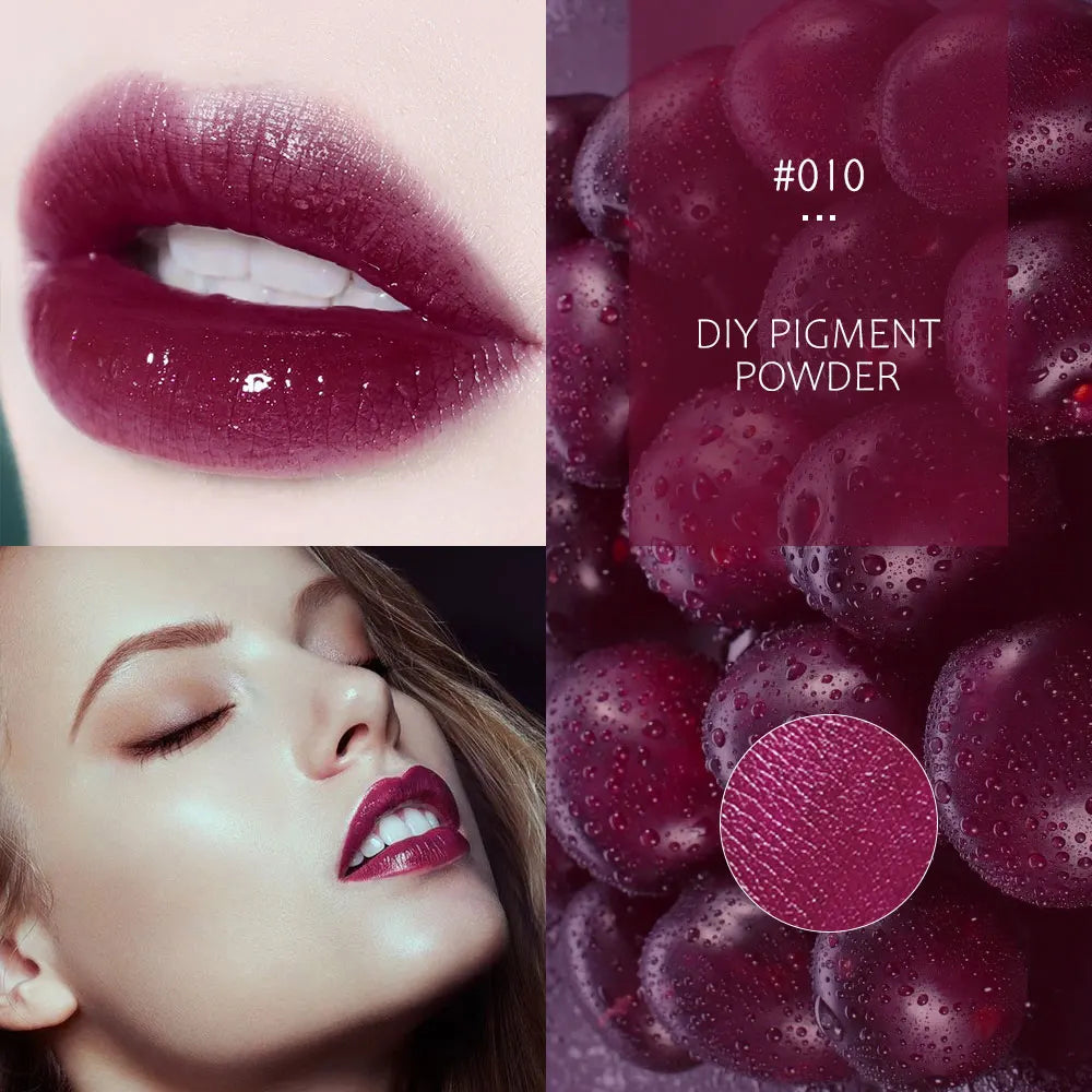 Lápiz labial en polvo de 32 colores, brillo labial de larga duración, pigmento cosmético, material para brillo labial, pigmento para glaseado labial.