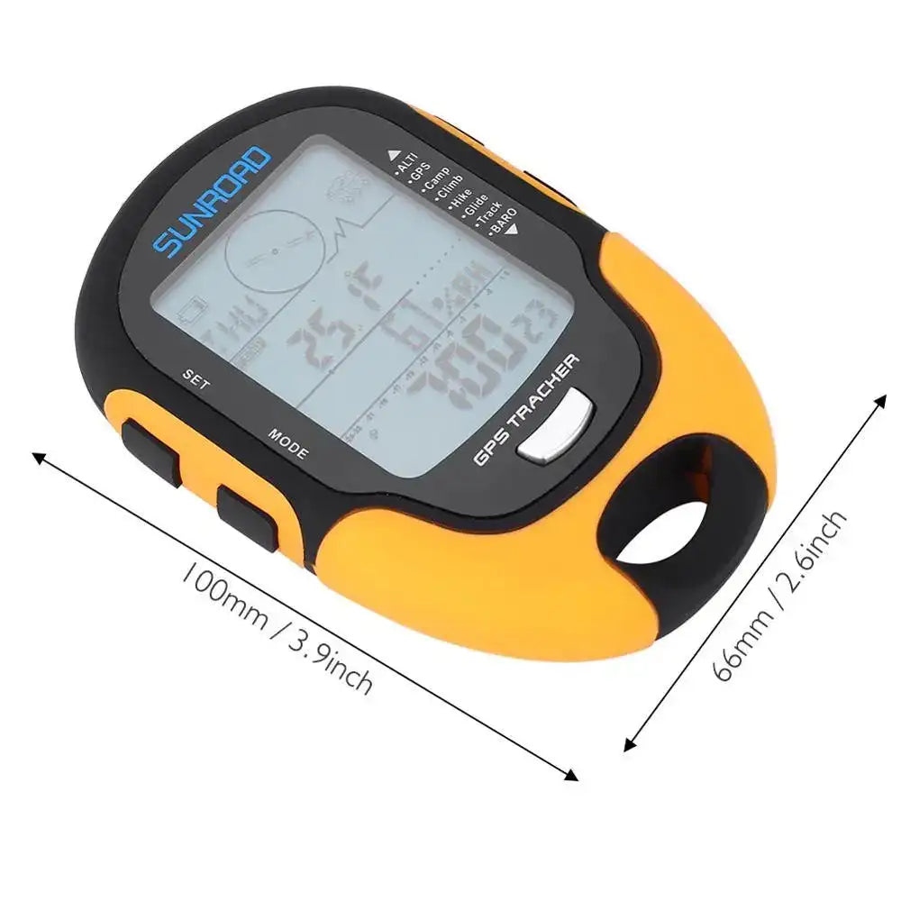 SUNROAD FR510 Handheld GPS Navigation Receiver Portable Handheld Digital Altimeter Barometer Compass Camping Hiking Tool - Lootquake