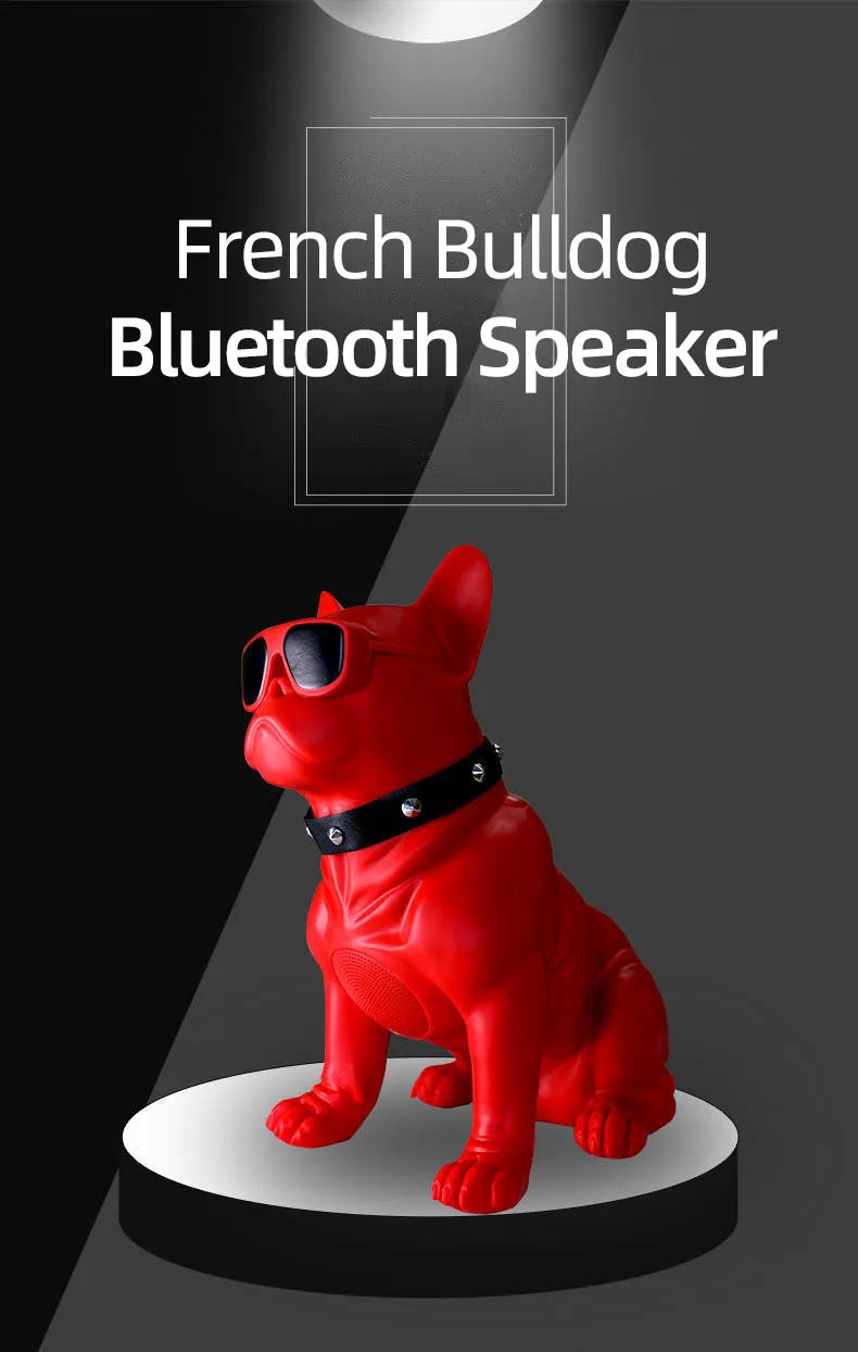 Altavoz Bluetooth inalámbrico 2023 para Bulldog Francés, altavoces para computadora, estéreo portátil, supergraves, USB AUX, subwoofer completo para exteriores