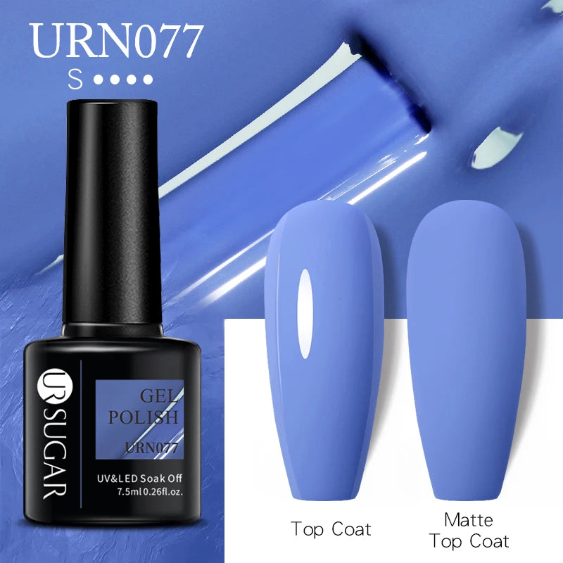 UR SUGAR 7.5ml Nude Glitter Color Gel Nail Polish Winter Warm Color Series Semi-permanent Varnish Professionals Manicure