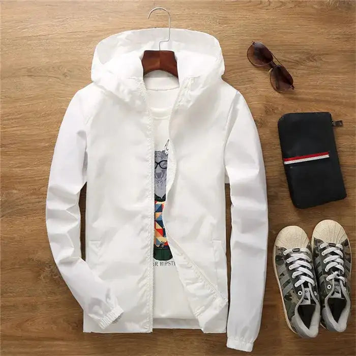 2024 New Women‘s Jacket Outerwear Spring Autumn Hooded Casual Windbreaker Coat Summer Sunscreen Clothing Family Size 7XL A8 - Lootquake