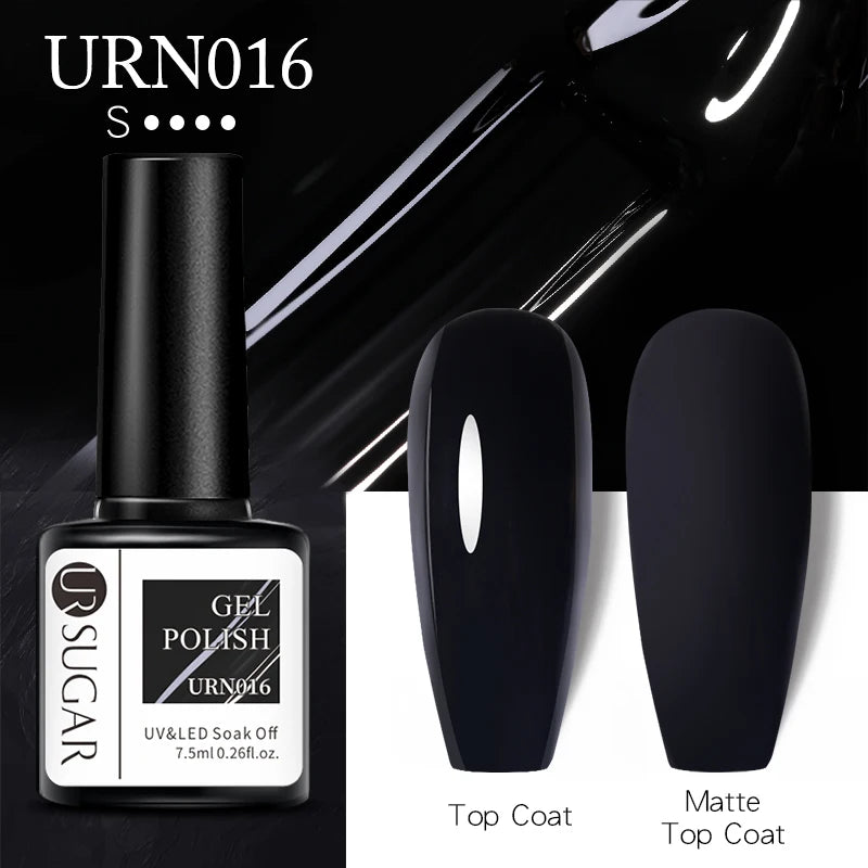 UR SUGAR 7.5ml Nude Glitter Color Gel Nail Polish Winter Warm Color Series Semi-permanent Varnish Professionals Manicure