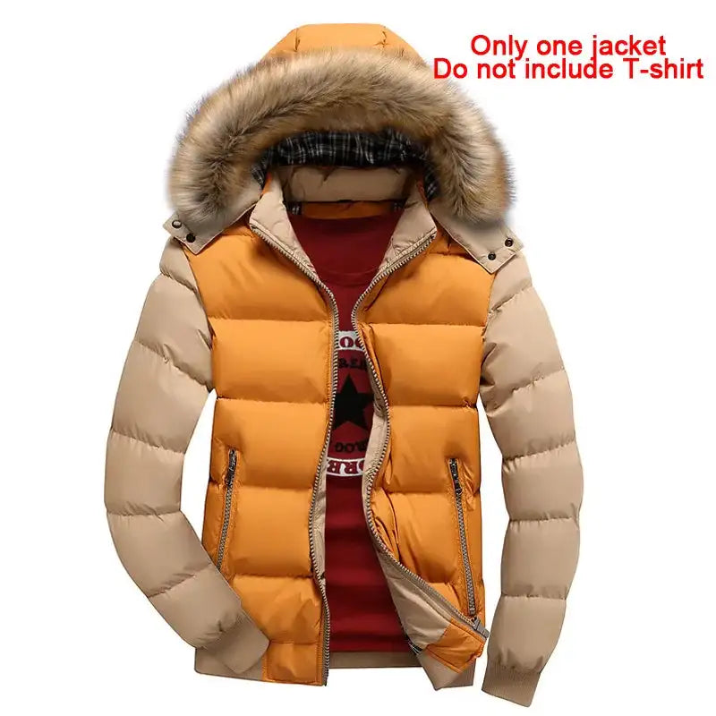 2023 New Jackets Men Winter Warm Faux fur Hoodies Outwear Slim Mens Coats Windbreaker Men Jacket chaqueta hombre MY132 - Lootquake