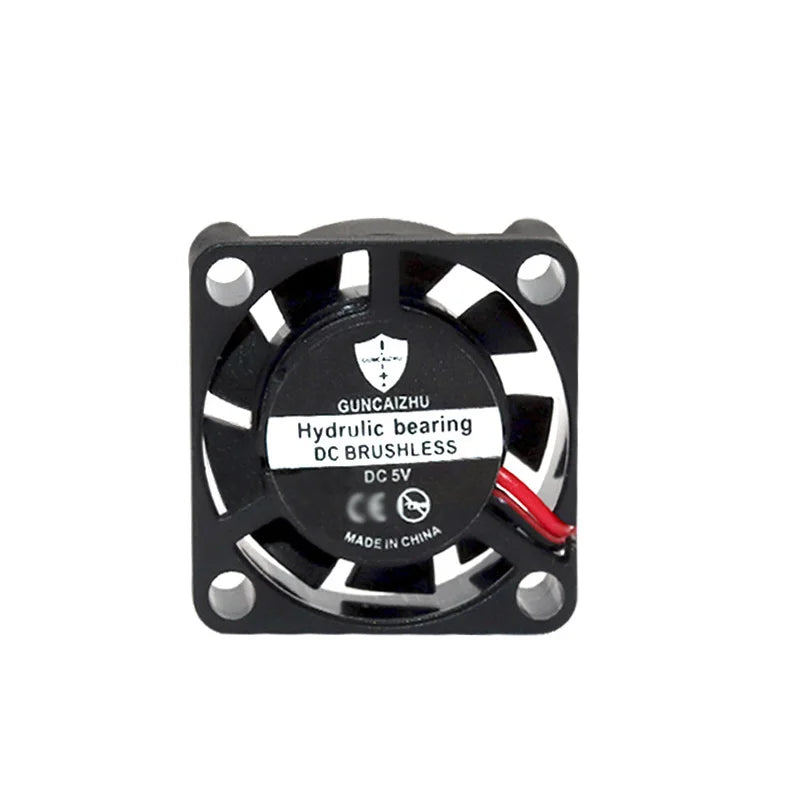 Ventilador 2507 de 25 x 25 x 7 mm con cojinetes de aceite, CC 5 V, 12 V, 24 V, 10028 RPM, 0,06 A, humidificador con aroma a pastel de frambuesa y 2 pines.