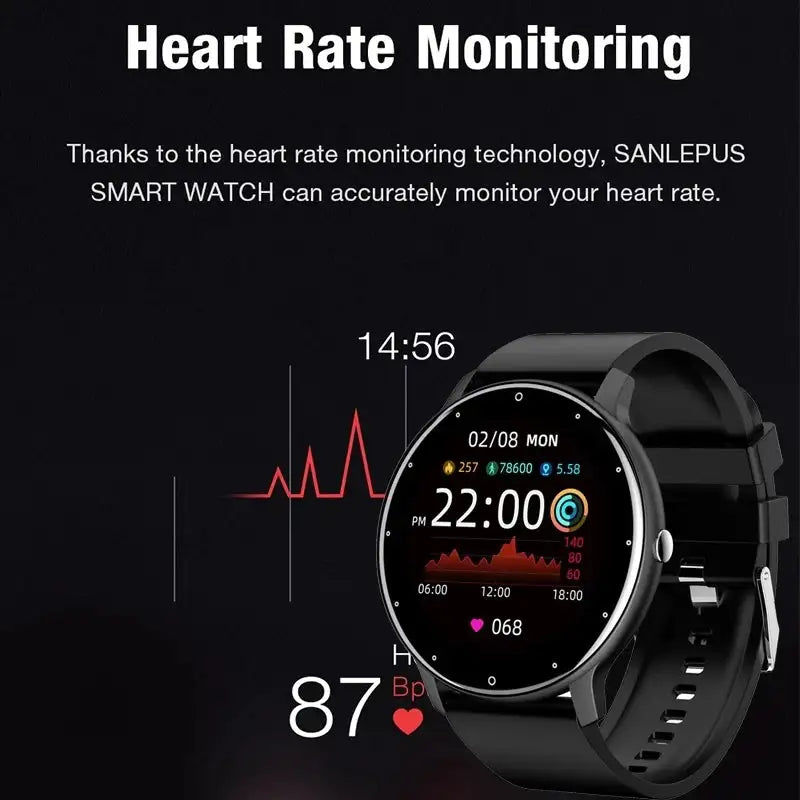 LIGE Smart band Watch Men Real-time Weather Forecast Activity Tracker Watches Sports Ladies Smart Watch Women For Xiaomi Watch - Lootquake