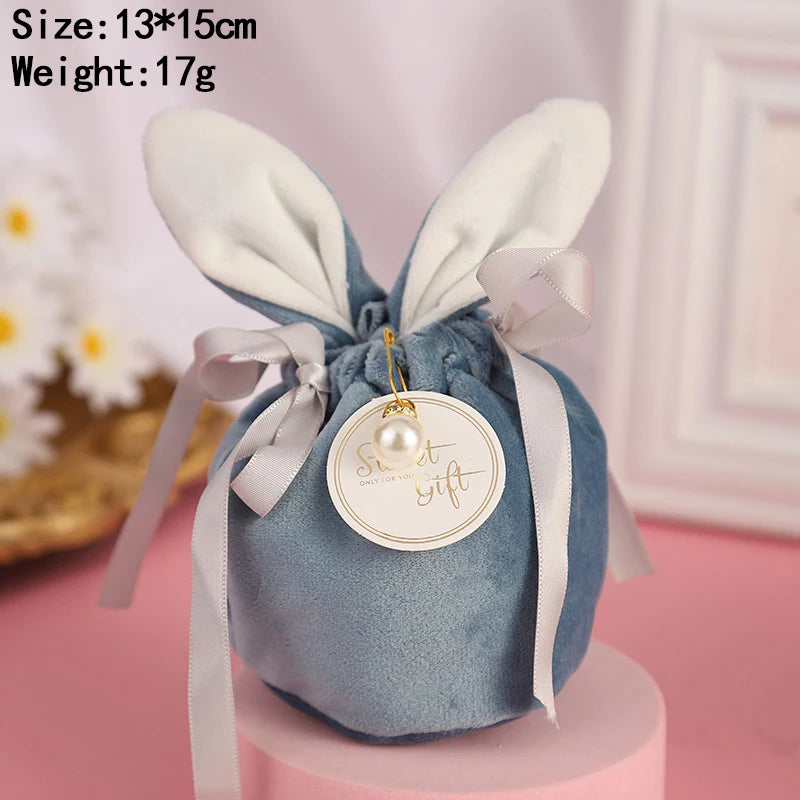 Cloth Easter Bags Cute Bunny Gift Packing Bags Wholesale Rabbit Chocolate Candy Bags Wedding Birthday Party Decoration 2025 New - Lootquake