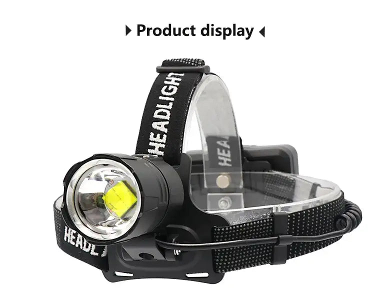 XHP70.2 Use 3*18650 batteries Led Headlamp XHP70 Most Powerful Yellow or White Led Headlight Fishing Camping ZOOM Torch - Lootquake