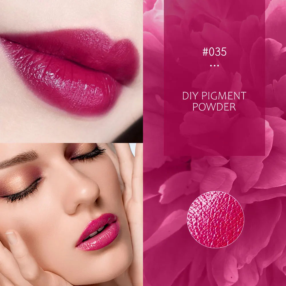 Lápiz labial en polvo de 32 colores, brillo labial de larga duración, pigmento cosmético, material para brillo labial, pigmento para glaseado labial.