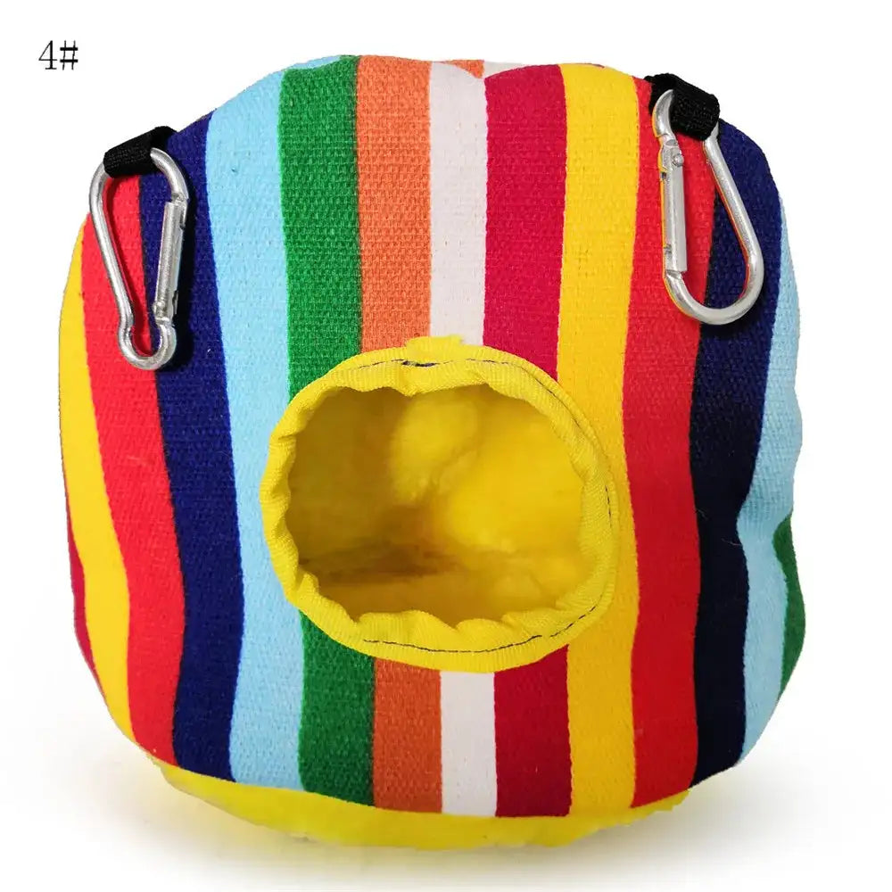 Pet Bird Supplies Round Warm Nest for Birds Parrot Birdhouse Cotton Hammock Bird Cages Parakeet Budgie Hut Tent Bed Hanging Cave - Lootquake