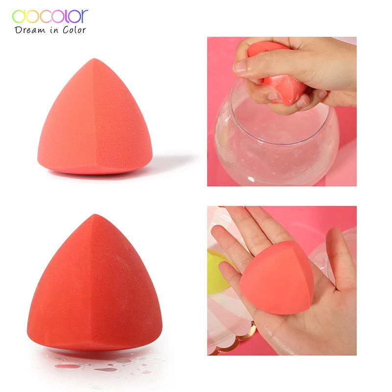 Docolor Makeup Foundation Sponge Face Makeup Cosmetic Puff Powder Beauty Egg Facial Soft Tools Accessories Ball Bevel Cut