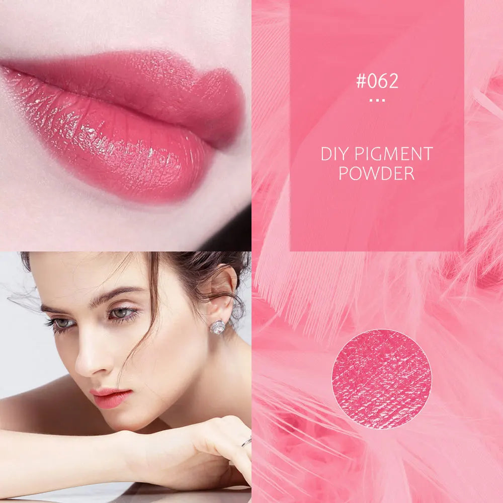 Lápiz labial en polvo de 32 colores, brillo labial de larga duración, pigmento cosmético, material para brillo labial, pigmento para glaseado labial.