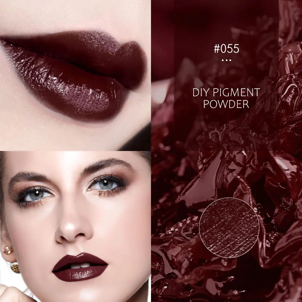 Lápiz labial en polvo de 32 colores, brillo labial de larga duración, pigmento cosmético, material para brillo labial, pigmento para glaseado labial.