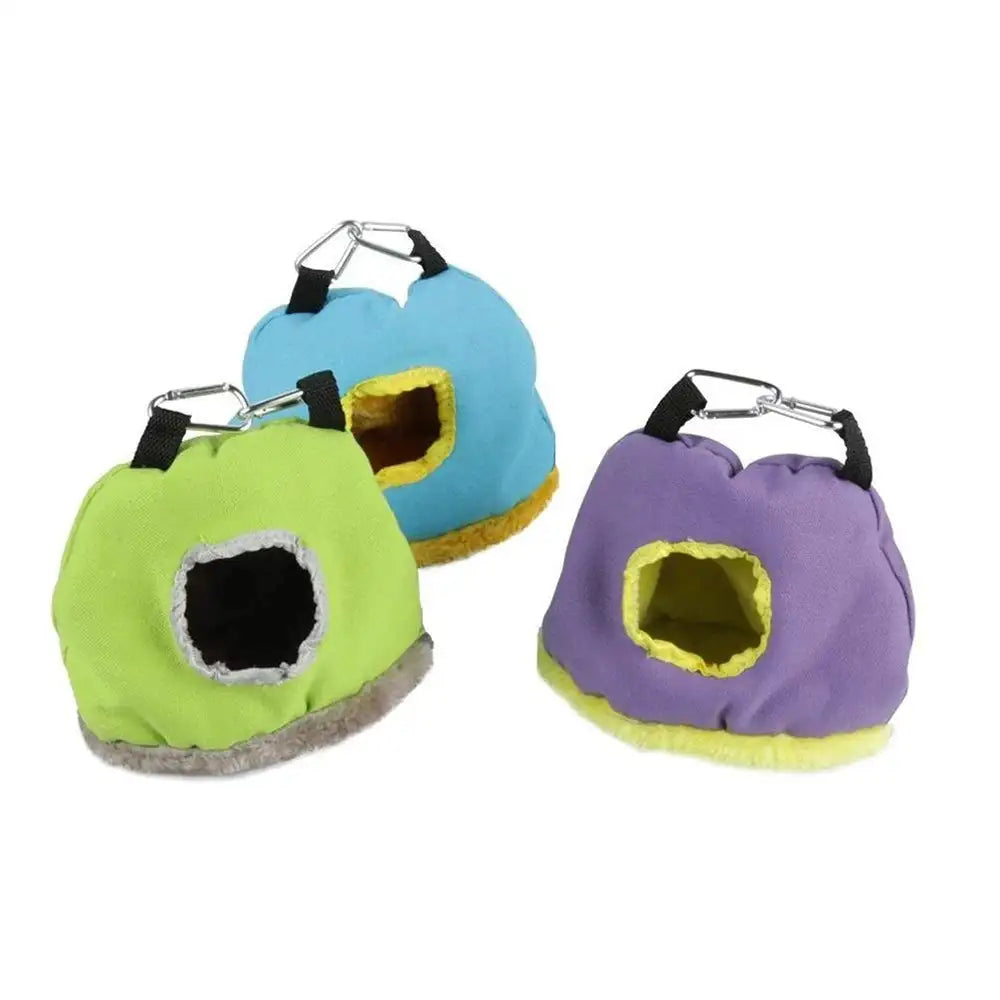 Pet Bird Supplies Round Warm Nest for Birds Parrot Birdhouse Cotton Hammock Bird Cages Parakeet Budgie Hut Tent Bed Hanging Cave - Lootquake