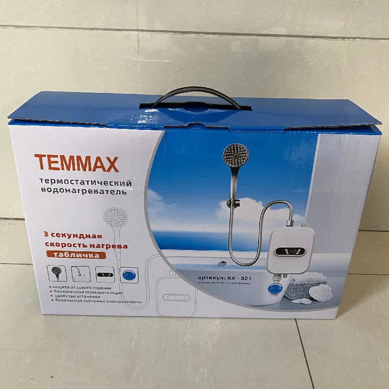 Appareil électroménager 3500 W, robinet, douche, chauffe-eau instantané, chauffage électrique du robinet, eau chaude instantanée pour cuisine et salle de bain