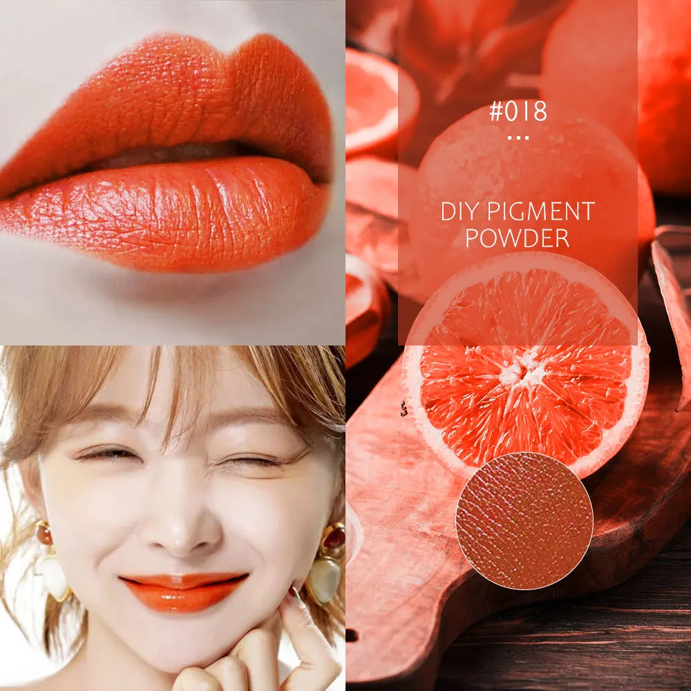 Lápiz labial en polvo de 32 colores, brillo labial de larga duración, pigmento cosmético, material para brillo labial, pigmento para glaseado labial.