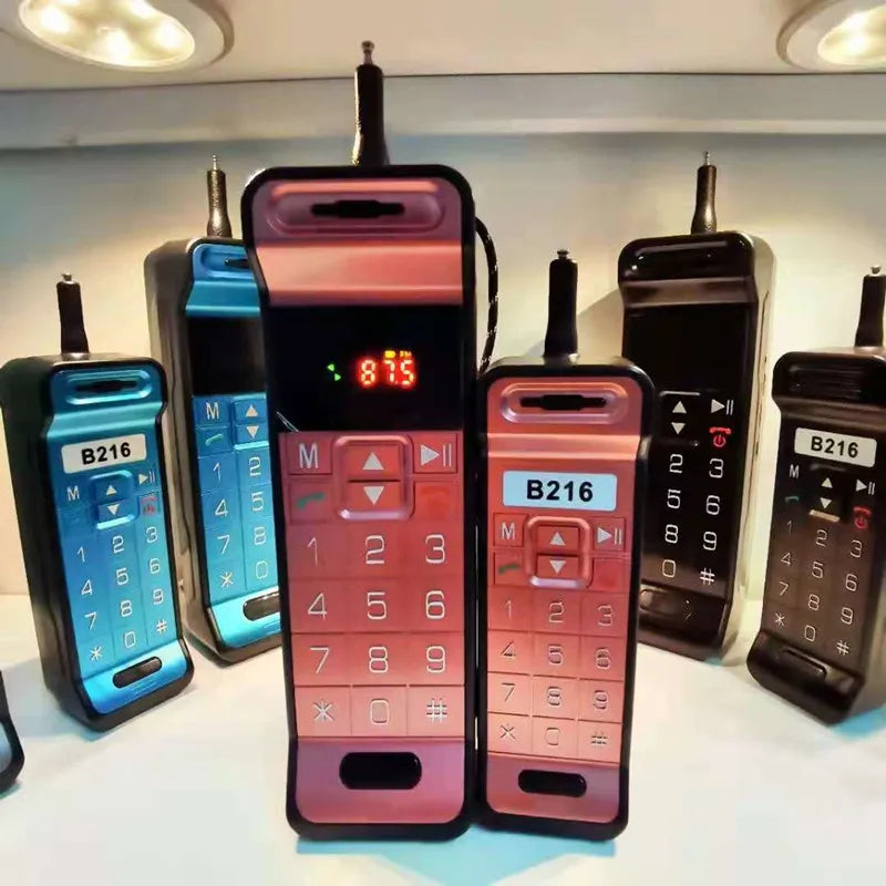 Altavoz Bluetooth con diseño clásico para teléfono móvil, altavoz portátil retro para teléfono celular, altavoz Bluetooth inalámbrico para teléfono celular para exteriores.