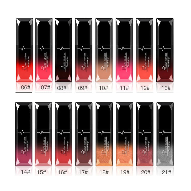 Lápiz labial mate nude de 21 colores, líquido hidratante, resistente al agua, duradero, antiadherente, brillo labial aterciopelado, maquillaje de labios para mujer, cosméticos.