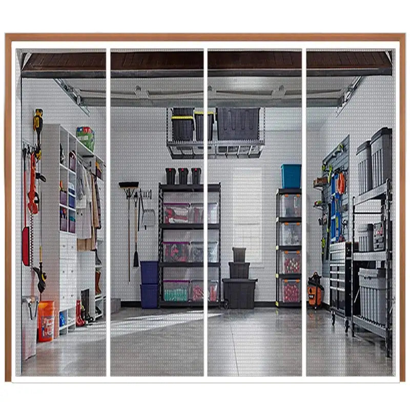 Cortina magnética de gran tamaño para puerta de garaje, mosquitera personalizada, mosquitera antimoscas, ideal para pabellones, balcones y tiendas de campaña al aire libre.