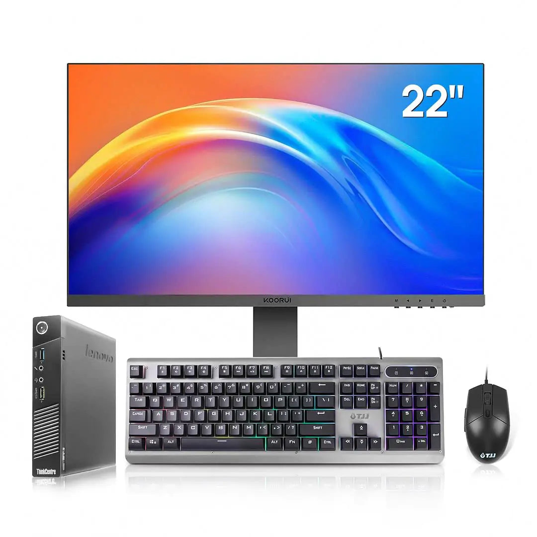 Lenovo Tiny Desktop Computer Mini PC with 22 inch FHD Monitor Intel Core i5-4590T16GB RAM512GB SSDWiFiVGADPHDMIWindows 10 Pro(Renewed) - Lootquake