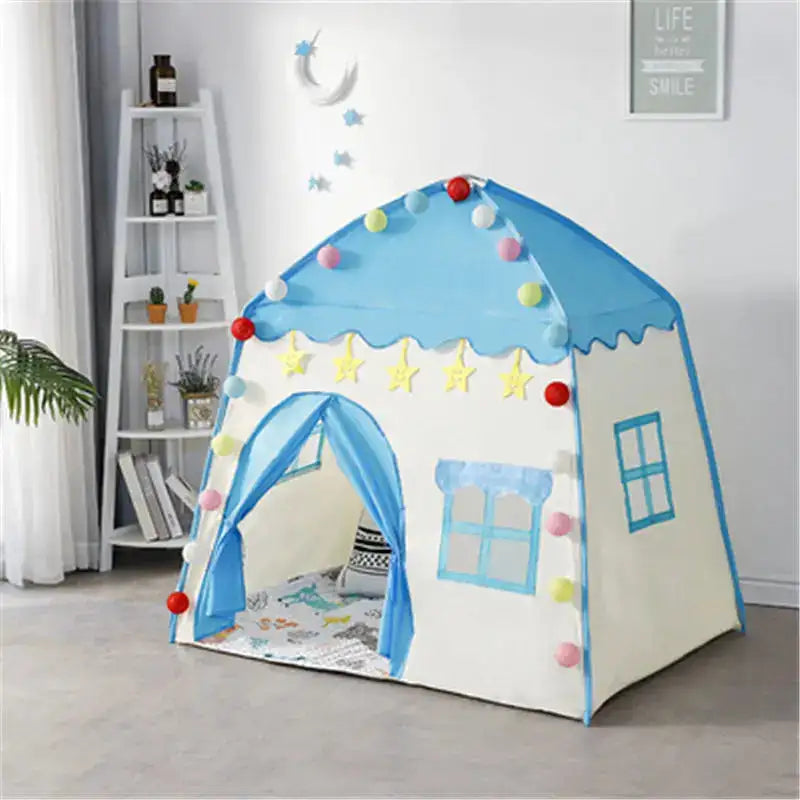 Children's Tent Indoor Outdoor Games Garden Tipi Princess Castle Folding Cubby Toys Tents Enfant Room House Teepee Playhouse - Lootquake